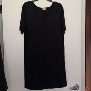 Black Piko TShirt Dress